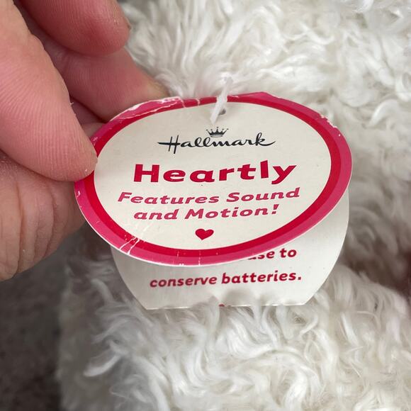 Hallmark Hug Me Squeeze Me Love Me Bear Plush 11” Animated Heartly Stuffed Toy - Picture 8 of 13